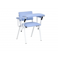 Cadeira para coleta de sangue. com braçadeira frontal  com altura regulável