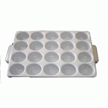 Bandeja em Plástico Para 20 Coletor de Até 80 ml Bandeja em Plástico Para 20 Coletor de Até 80 ml