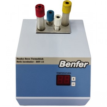 Banho Seco 04 Tubos de 13 ou 16 mm Ou Misto - Bloco Térmico de Alumínio. Ideal Para Sala de Coleta Banho Seco 04 Tubos de 13 ou 16 mm Ou Misto - Bloco Térmico de Alumínio. Ideal Para Sala de Coleta