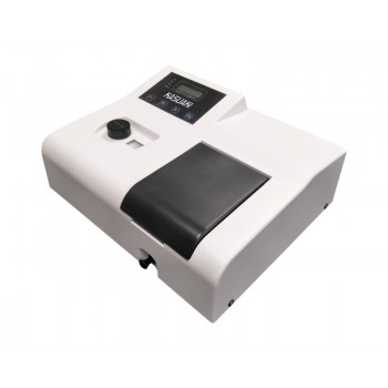 Espectrofotômetro com faixa UV-Visível de 195 a 1020nm, de feixe único